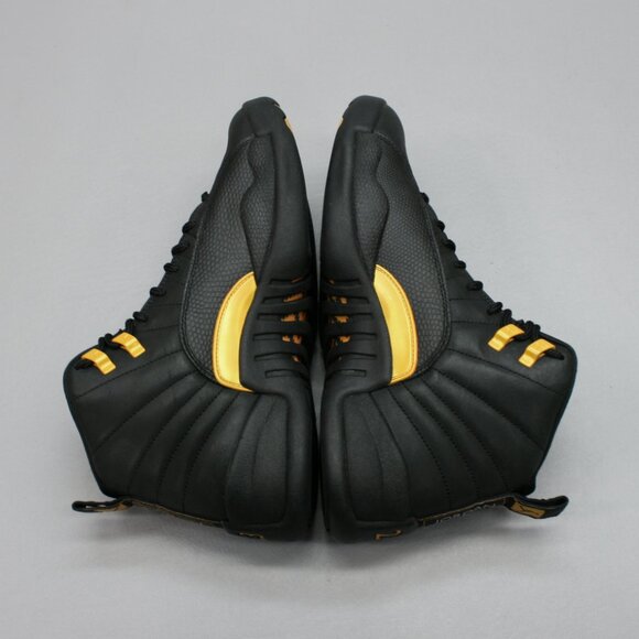 Nike Men\'s 8.5 Air Jordan 12 Retro Mid Black Taxi Gold Shoes Sneakers CT8014-071 main image 11